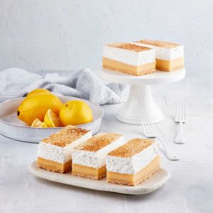 Lemon Meringue Slab - Wholesale Cake Supplier Campbelltown - Sydney