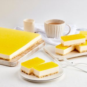 Mango Cheesecake Slab - Heaven's Kitchen - Wholesale Cake Supplier Campbelltown - Sydney