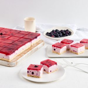 Wildberry Cheesecake Slab - Heaven's Kitchen - Wholesale Cake Supplier Campbelltown - Sydney
