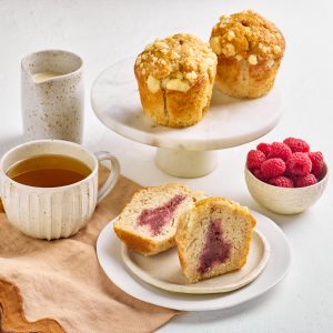Raspberry Crumble Muffin - Heaven's Kitchen